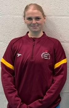 Lilly Thomas - stared with bat and ball for Llangwm Lilly Thomas - stared with bat and ball for Llangwm